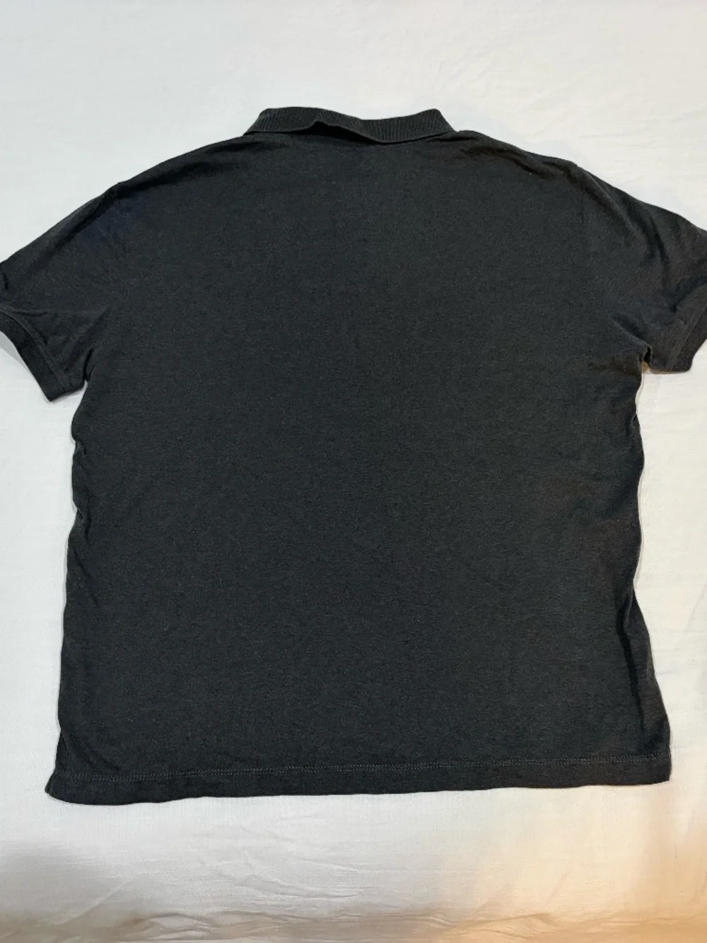 Banana Republic Luxury-Touch Dark Grey Short Sleeve Polo - Men's M